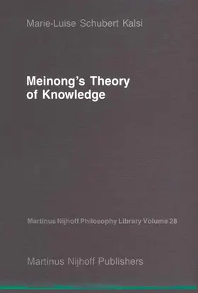 Kalsi |  Meinong's Theory of Knowledge | Buch |  Sack Fachmedien