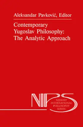 Pavkovic |  Contemporary Yugoslav Philosophy: The Analytic Approach | Buch |  Sack Fachmedien