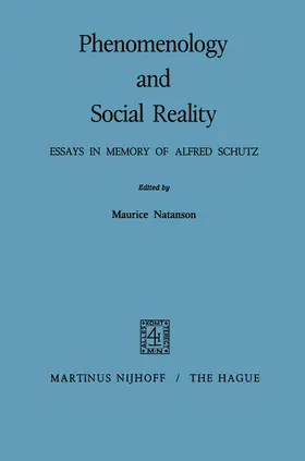 Natanson |  Phenomenology and Social Reality | Buch |  Sack Fachmedien