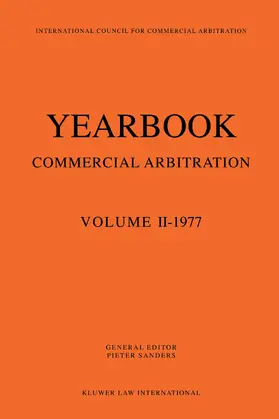 Sanders / van den Berg |  Yearbook Commercial Arbitration | Buch |  Sack Fachmedien