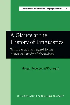 Pedersen |  A Glance at the History of Linguistics | Buch |  Sack Fachmedien