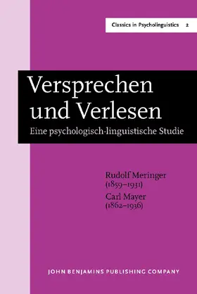 Meringer / Mayer |  Versprechen und Verlesen | Buch |  Sack Fachmedien