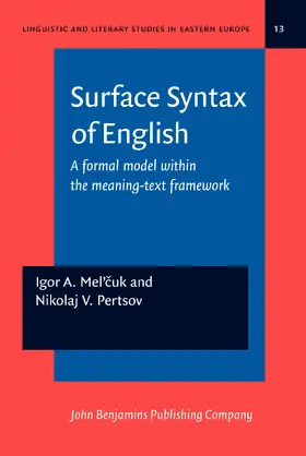 Mel’cuk / Pertsov | Surface Syntax of English | Buch | 978-90-272-1515-4 | sack.de