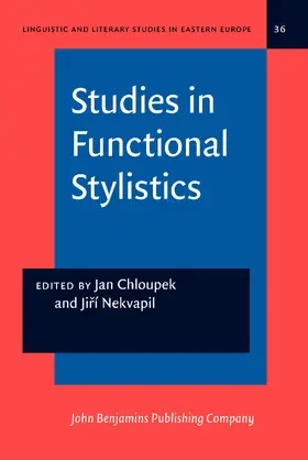 Chloupek / Nekvapil |  Studies in Functional Stylistics | Buch |  Sack Fachmedien