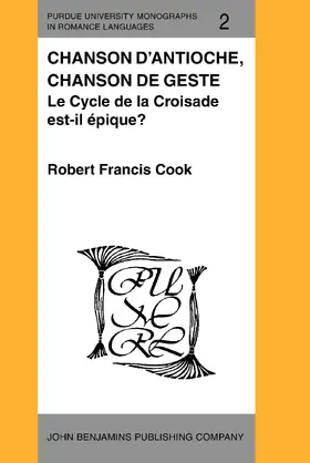 Cook |  Chanson d'Antioche, chanson de geste | Buch |  Sack Fachmedien