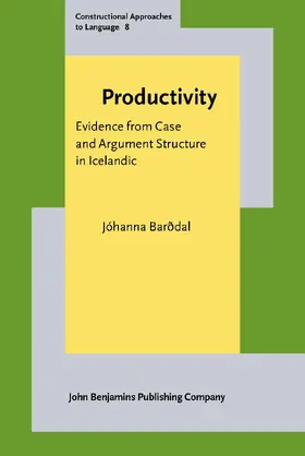 Barðdal |  Productivity | Buch |  Sack Fachmedien