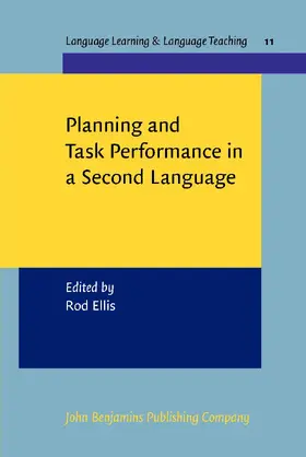 Ellis |  Planning and Task Performance in a Second Language | Buch |  Sack Fachmedien