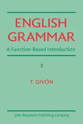 Givón |  English Grammar | Buch |  Sack Fachmedien