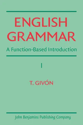 Givón |  English Grammar | Buch |  Sack Fachmedien