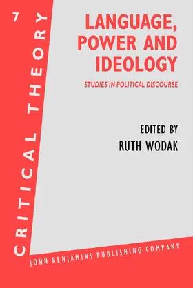 Wodak |  Language, Power and Ideology | Buch |  Sack Fachmedien