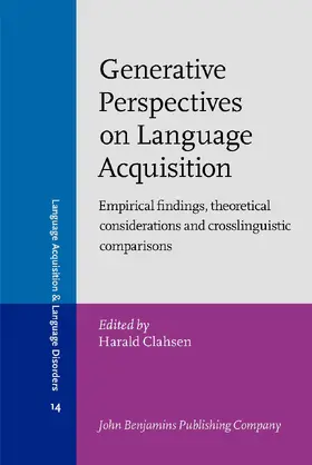 Clahsen |  Generative Perspectives on Language Acquisition | Buch |  Sack Fachmedien
