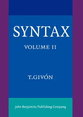 Givón |  Syntax | Buch |  Sack Fachmedien