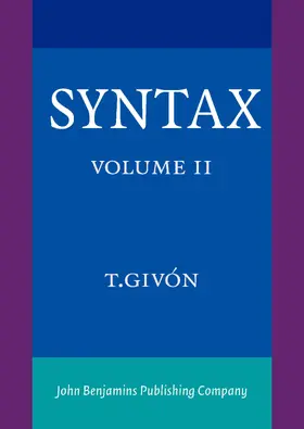 Givón |  Syntax | Buch |  Sack Fachmedien