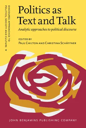 Chilton / Schäffner |  Politics as Text and Talk | Buch |  Sack Fachmedien