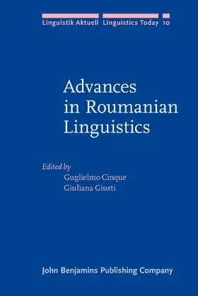 Cinque / Giusti |  Advances in Roumanian Linguistics | Buch |  Sack Fachmedien