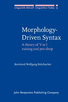 Rohrbacher |  Morphology-Driven Syntax | Buch |  Sack Fachmedien