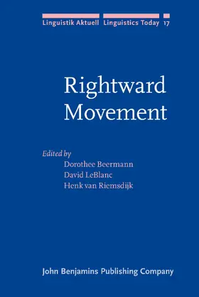 Beermann / LeBlanc / Riemsdijk | Rightward Movement | Buch | 978-90-272-2738-6 | sack.de