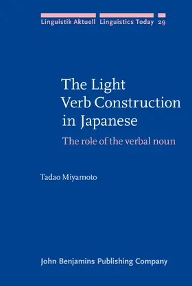 Miyamoto |  The Light Verb Construction in Japanese | Buch |  Sack Fachmedien