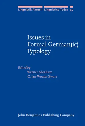 Abraham / Zwart | Issues in Formal German(ic) Typology | Buch | 978-90-272-2766-9 | sack.de