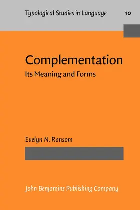 Ransom |  Complementation | Buch |  Sack Fachmedien