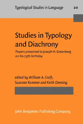 Croft / Kemmer / Denning |  Studies in Typology and Diachrony | Buch |  Sack Fachmedien