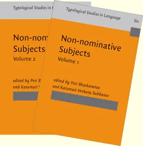 Bhaskararao / Subbarao |  Non-nominative Subjects | Buch |  Sack Fachmedien