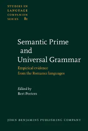 Peeters |  Semantic Primes and Universal Grammar | Buch |  Sack Fachmedien