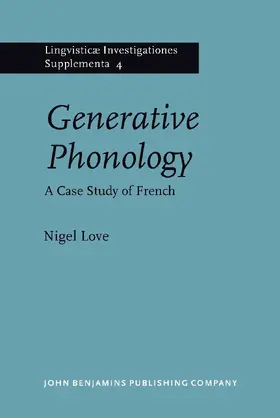 Love | Generative Phonology | Buch | 978-90-272-3113-0 | sack.de