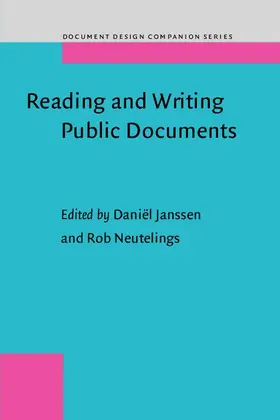 Janssen / Neutelings |  Reading and Writing Public Documents | Buch |  Sack Fachmedien