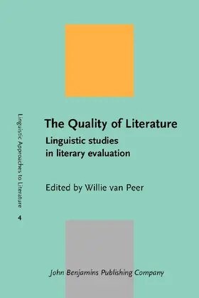 Peer | The Quality of Literature | Buch | 978-90-272-3336-3 | sack.de