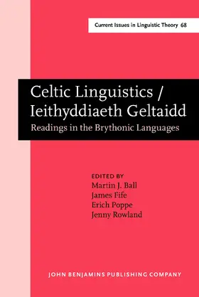 Ball / Fife / Poppe |  Celtic Linguistics / Ieithyddiaeth Geltaidd | Buch |  Sack Fachmedien