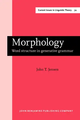Jensen |  Morphology | Buch |  Sack Fachmedien