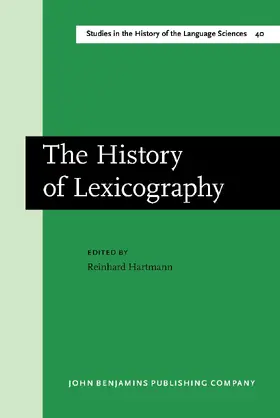 Hartmann |  The History of Lexicography | Buch |  Sack Fachmedien
