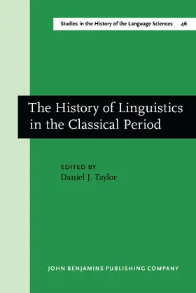 Taylor |  The History of Linguistics in the Classical Period | Buch |  Sack Fachmedien