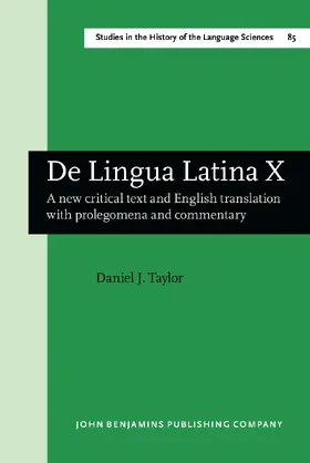 Taylor |  De Lingua Latina X | Buch |  Sack Fachmedien