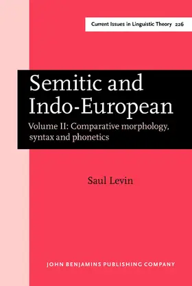 Levin |  Semitic and Indo-European | Buch |  Sack Fachmedien