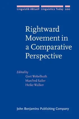 Webelhuth / Sailer / Walker |  Rightward Movement in a Comparative Perspective | Buch |  Sack Fachmedien