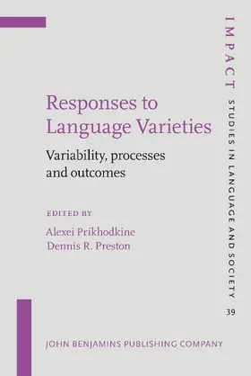 Prikhodkine / Preston |  Responses to Language Varieties | Buch |  Sack Fachmedien