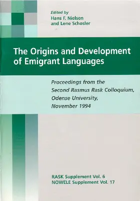 Nielsen / Schøsler |  The Origins and Development of Emigrant Languages | eBook | Sack Fachmedien