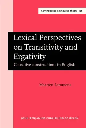 Lemmens |  Lexical Perspectives on Transitivity and Ergativity | eBook | Sack Fachmedien