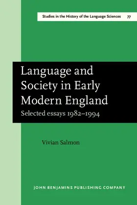 Salmon |  Language and Society in Early Modern England | eBook | Sack Fachmedien