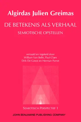 Greimas |  De betekenis als verhaal | eBook | Sack Fachmedien