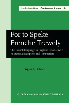 Kibbee |  For to Speke Frenche Trewely | eBook | Sack Fachmedien