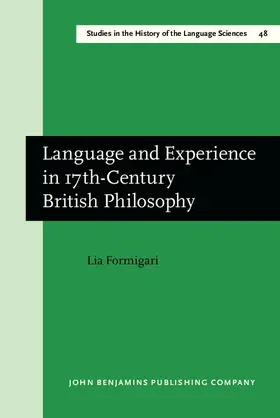 Formigari |  Language and Experience in 17th-Century British Philosophy | eBook | Sack Fachmedien