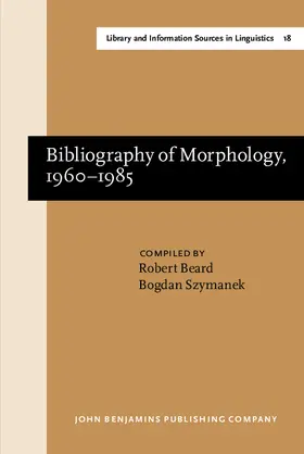  Bibliography of Morphology, 1960–1985 | eBook | Sack Fachmedien
