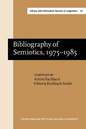 Bibliography of Semiotics, 1975–1985 | E-Book | sack.de