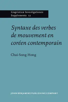Hong |  Syntaxe des verbes de mouvement en coréen contemporain | eBook | Sack Fachmedien