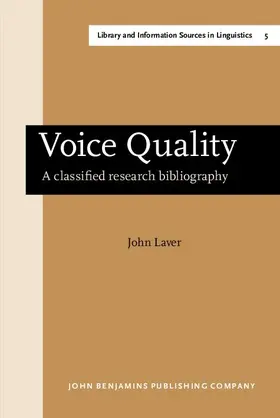 Laver |  Voice Quality | eBook | Sack Fachmedien