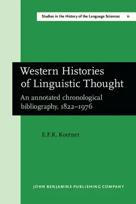 Koerner |  Western Histories of Linguistic Thought | eBook | Sack Fachmedien