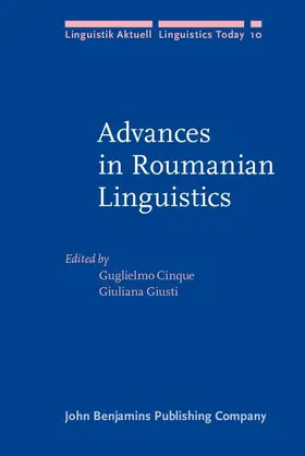Cinque / Giusti |  Advances in Roumanian Linguistics | eBook | Sack Fachmedien